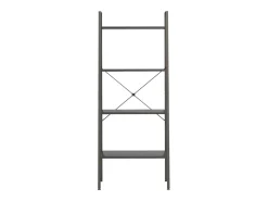 Prateleira* Estante com 4 prateleiras 56x35x140 cm PT785891 Preto