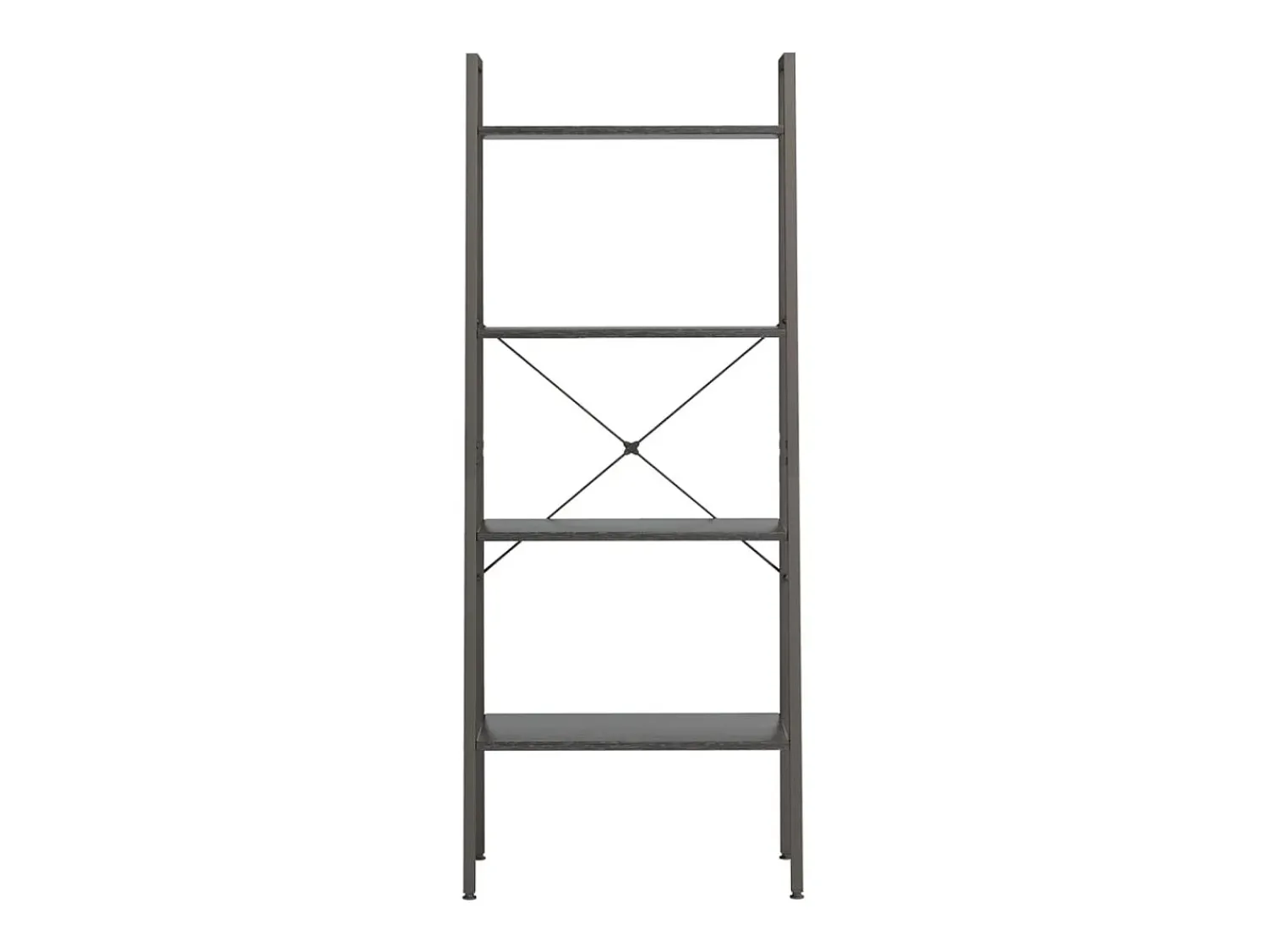 Prateleira* Estante com 4 prateleiras 56x35x140 cm PT785891 Preto