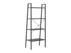 Prateleira* Estante com 4 prateleiras 56x35x140 cm PT785891 Preto