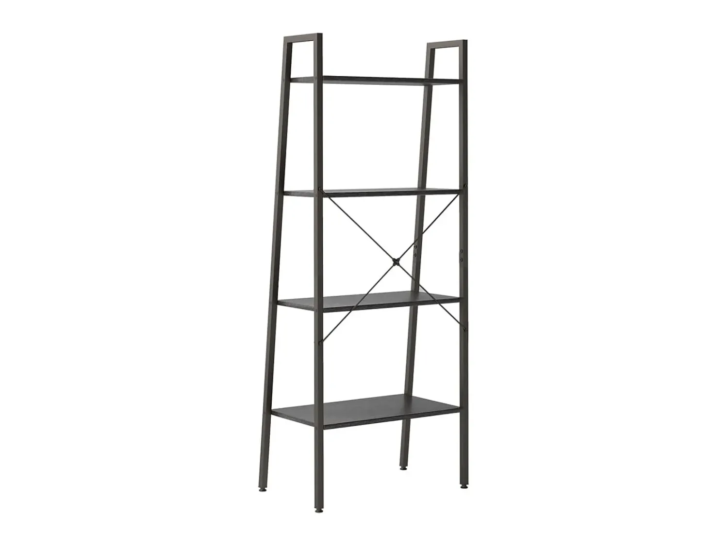 Prateleira* Estante com 4 prateleiras 56x35x140 cm PT785891 Preto
