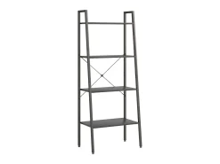 Prateleira* Estante com 4 prateleiras 56x35x140 cm PT785891 Preto