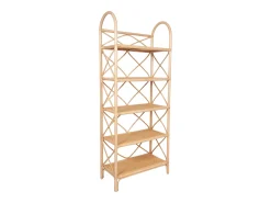 Prateleira|Vente-unique Estante com 5 prateleiras em vime e bambu - Natural - ZARYNO Natural claro