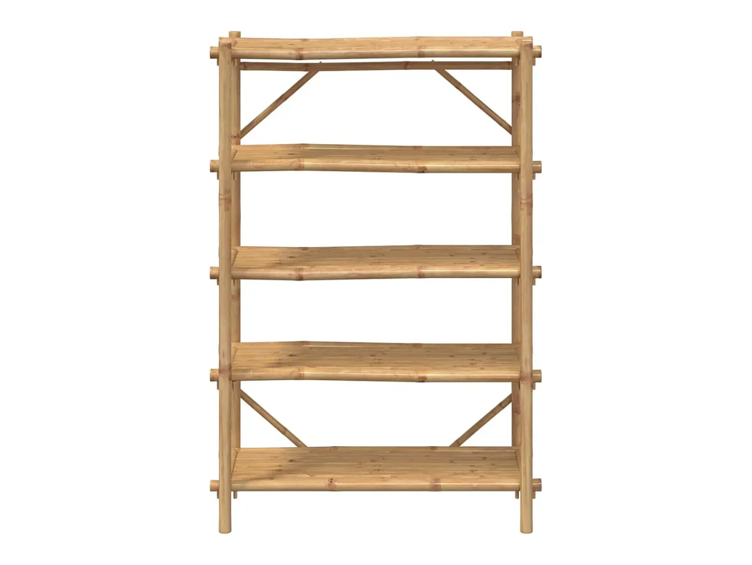 Estante com 5 prateleiras 100x40x150 cm bambu PT450664^ Prateleira