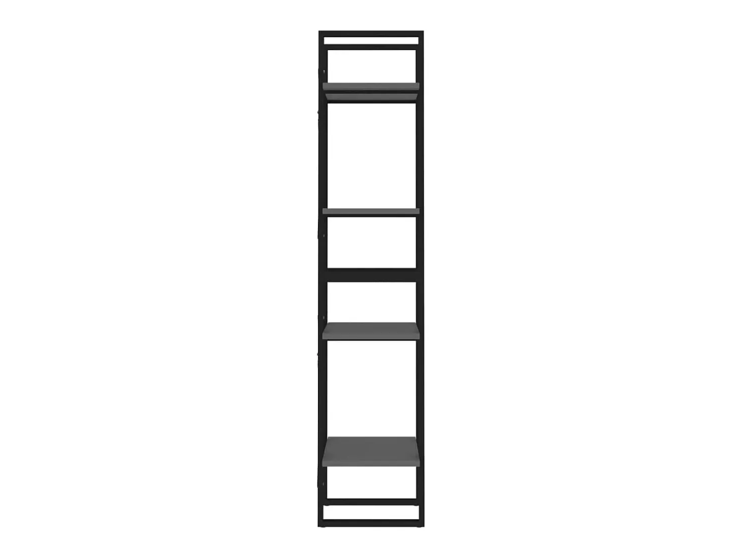 Vitrina|vidaxl Estante com 4 prateleiras 40x30x140 cm derivados madeira cinza Cinzento