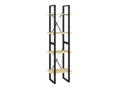 Vitrina|vidaxl Estante com 4 prateleiras 40x30x140 cm pinho maciço Castanho