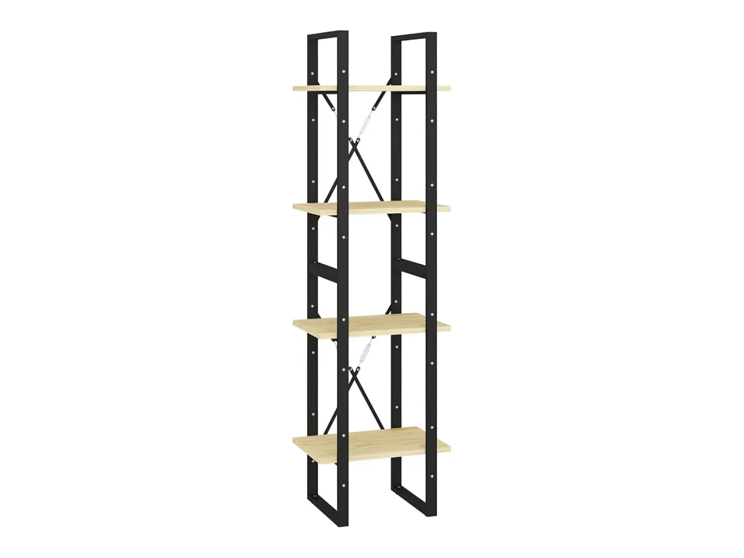 Vitrina|vidaxl Estante com 4 prateleiras 40x30x140 cm pinho maciço Castanho