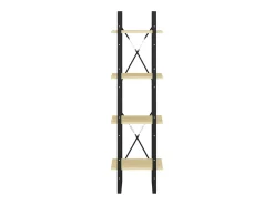 Vitrina|vidaxl Estante com 4 prateleiras 40x30x140 cm pinho maciço Castanho