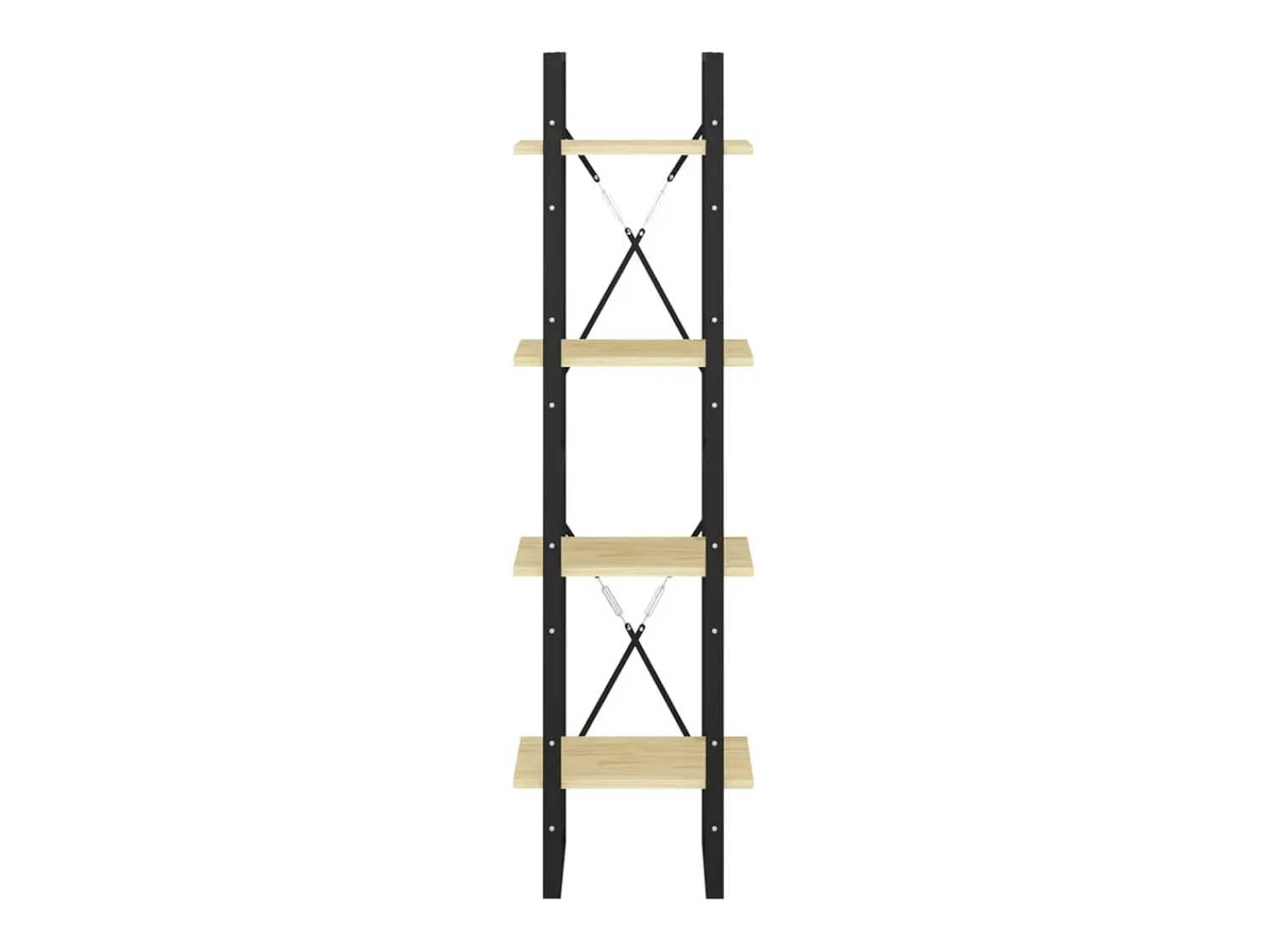 Vitrina|vidaxl Estante com 4 prateleiras 40x30x140 cm pinho maciço Castanho