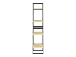Vitrina|vidaxl Estante com 4 prateleiras 40x30x140 cm pinho maciço Castanho