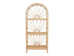 Vente-unique Estante com 3 prateleiras em vime - Natural - NEMERI^ Prateleira