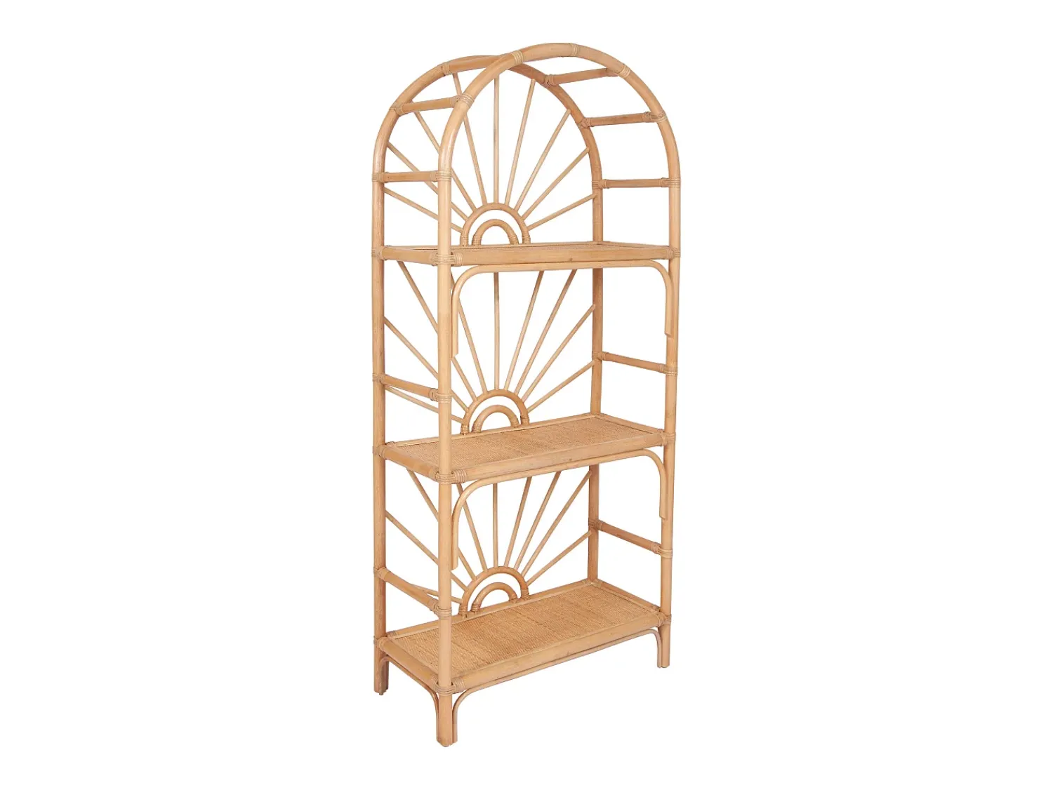 Vente-unique Estante com 3 prateleiras em vime - Natural - NEMERI^ Prateleira