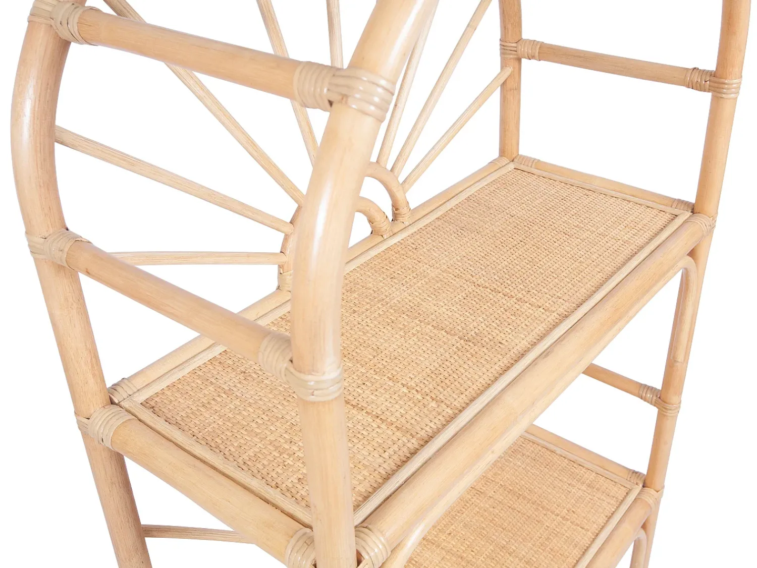 Vente-unique Estante com 3 prateleiras em vime - Natural - NEMERI^ Prateleira