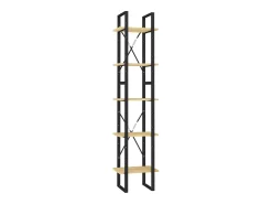 Outlet vidaxl Estante com 5 prateleiras 40x30x175 cm madeira de pinho Castanho