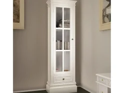 Vitrina*vidaxl Estante com 3 prateleiras elegante madeira Branco