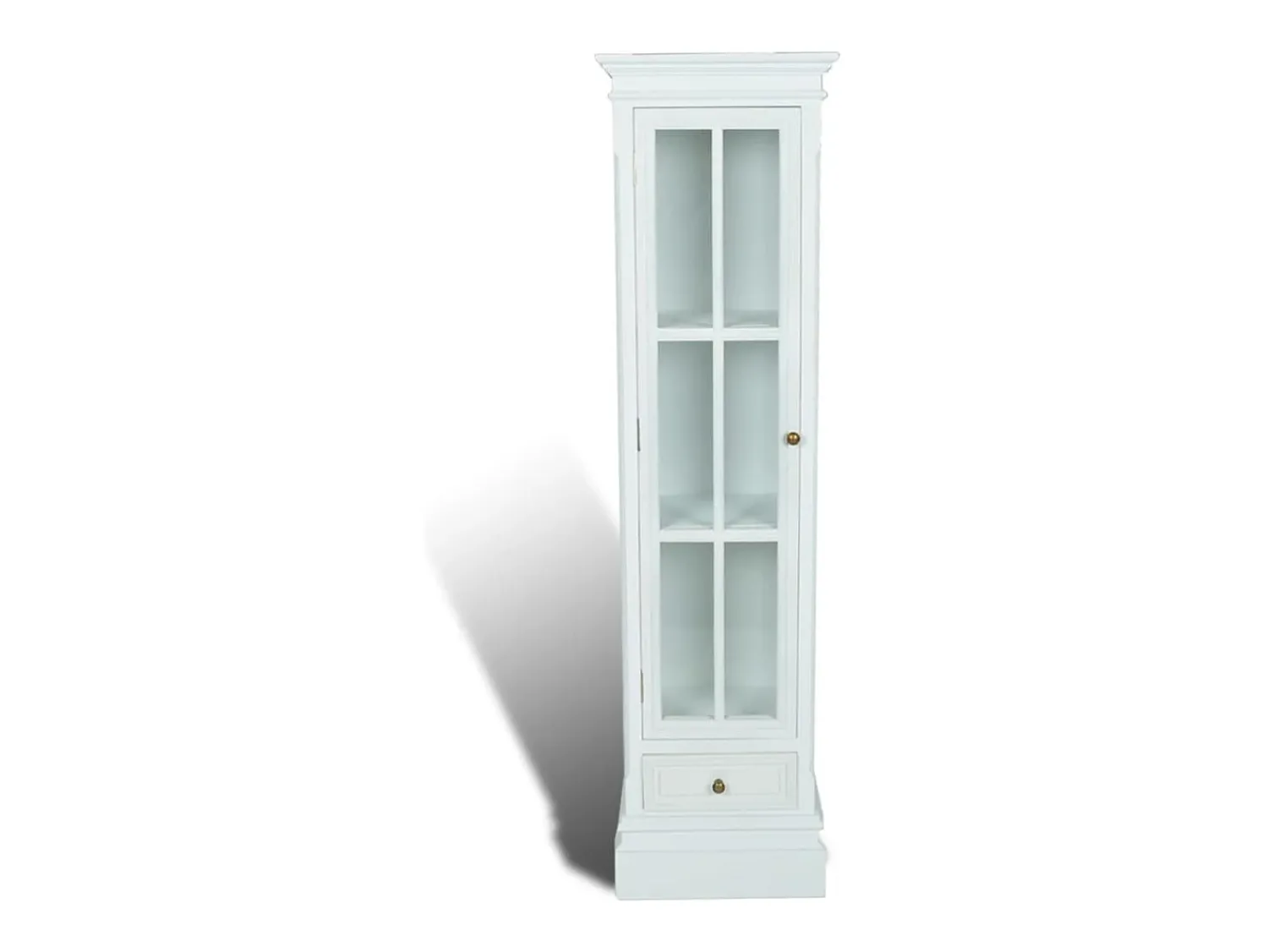 Vitrina*vidaxl Estante com 3 prateleiras elegante madeira Branco
