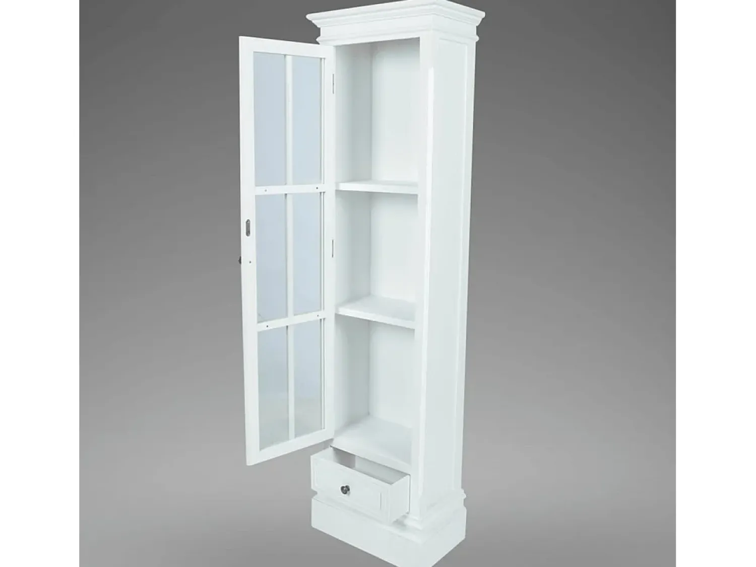 Vitrina*vidaxl Estante com 3 prateleiras elegante madeira Branco