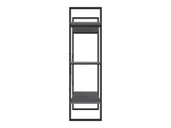 Vitrina|vidaxl Estante com 3 prateleiras 100x30x105 cm pinho maciço Cinzento