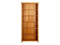 vidaxl Estante com 6 prateleiras 80x22,5x180cm madeira carvalho maciça^ Biblioteca