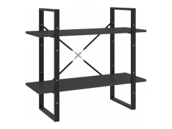 Vitrina*vidaxl Estante com 2 prateleiras 80x30x70 cm derivados madeira cinza Cinzento