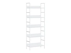 Vitrina|vidaxl Estante com 5 prateleiras derivados de madeira Branco