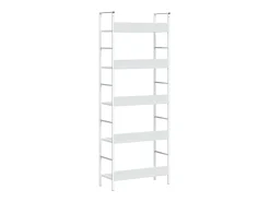 Vitrina|vidaxl Estante com 5 prateleiras derivados de madeira Branco