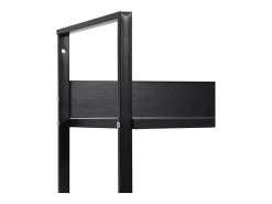 Vitrina|vidaxl Estante com 5 prateleiras derivados de madeira Preto