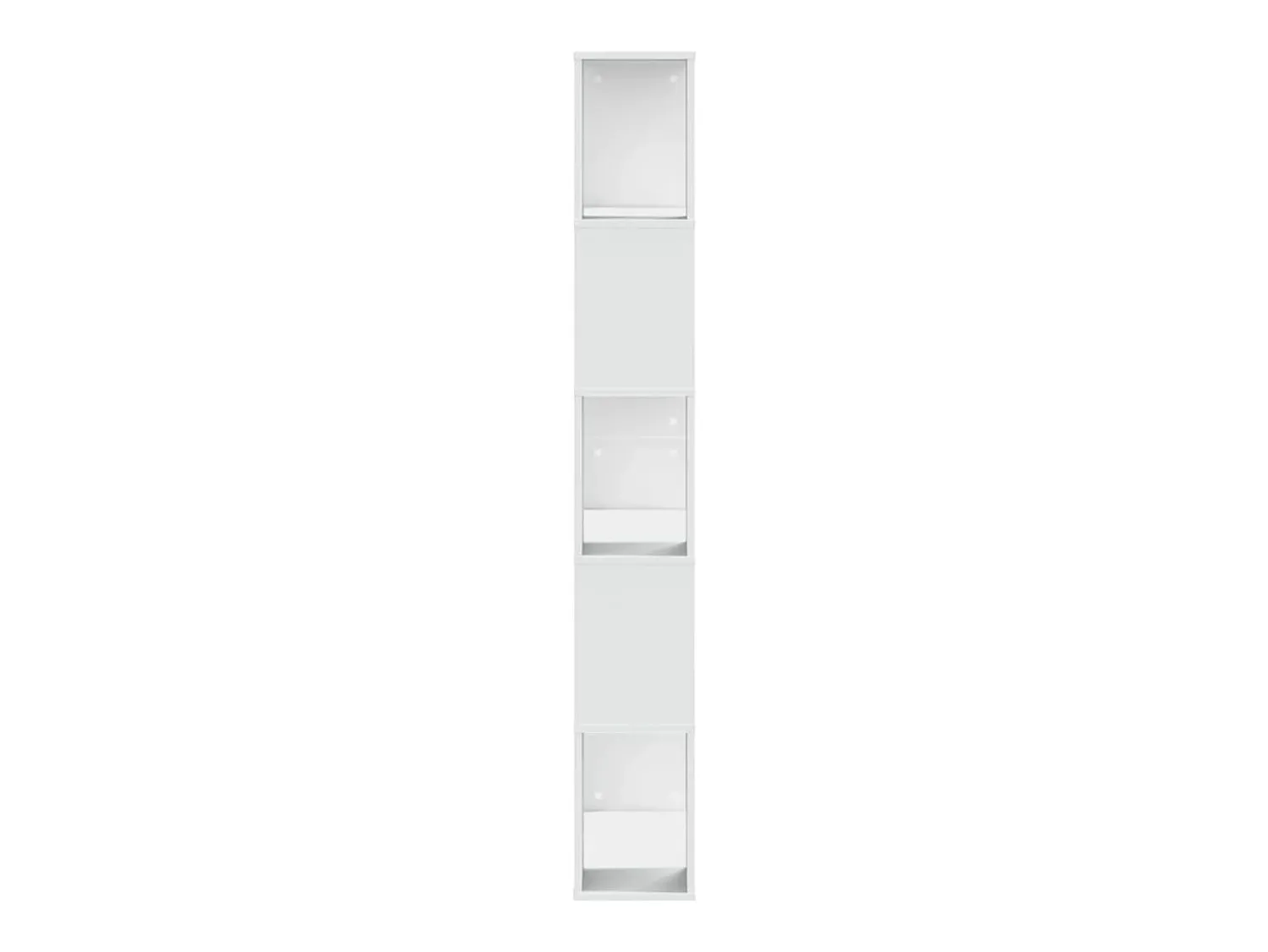 Estante com 5 prateleiras derivados de madeira PT237655 Branco
