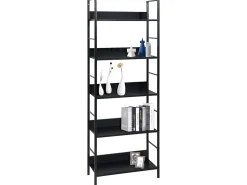 Sale Estante com 5 prateleiras derivados de madeira PT687668 Preto
