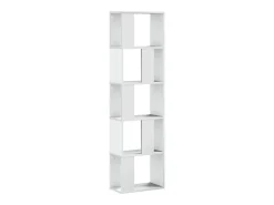 Hot Estante com 5 prateleiras derivados de madeira PT629232 Branco