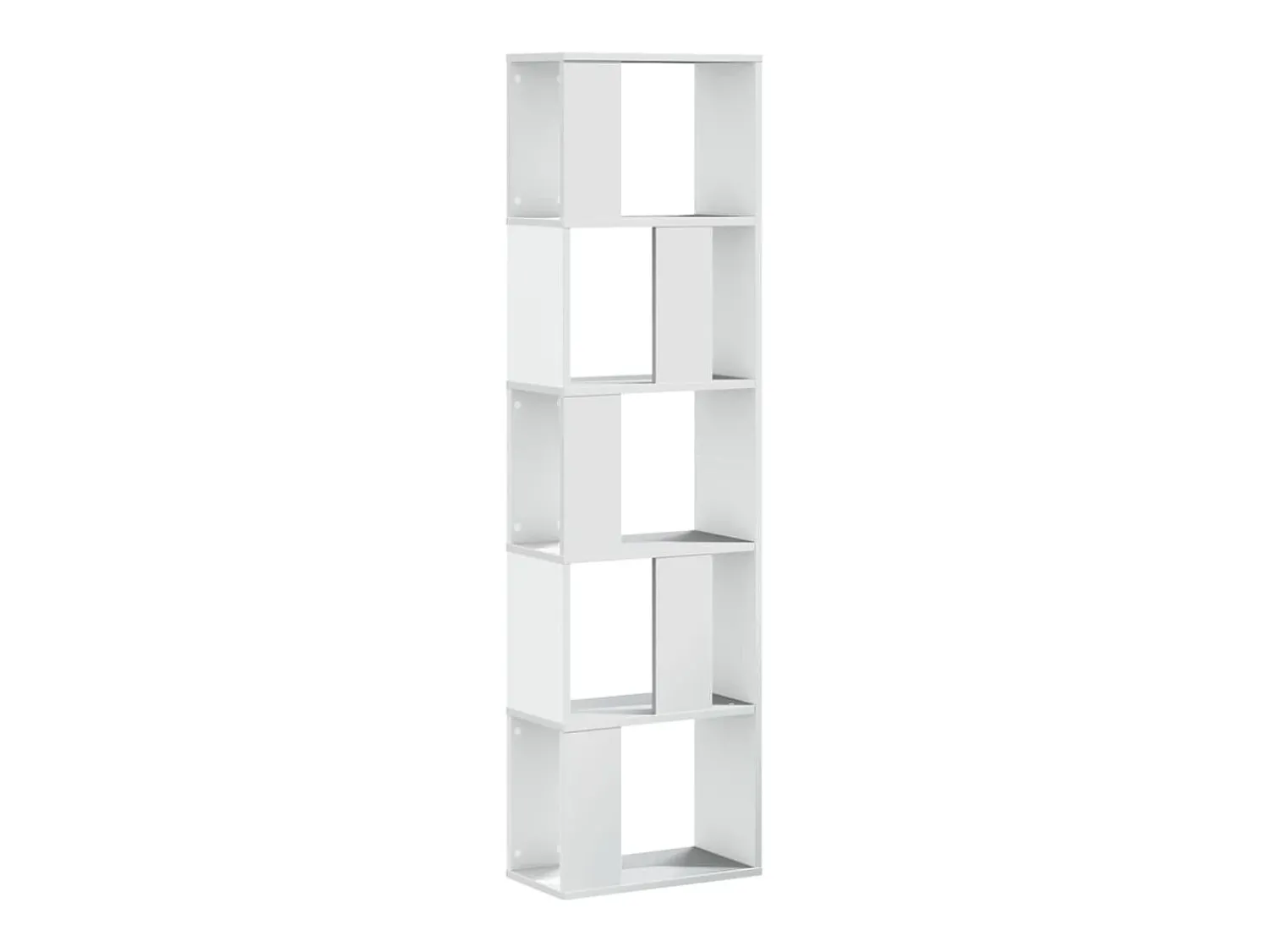 Hot Estante com 5 prateleiras derivados de madeira PT629232 Branco
