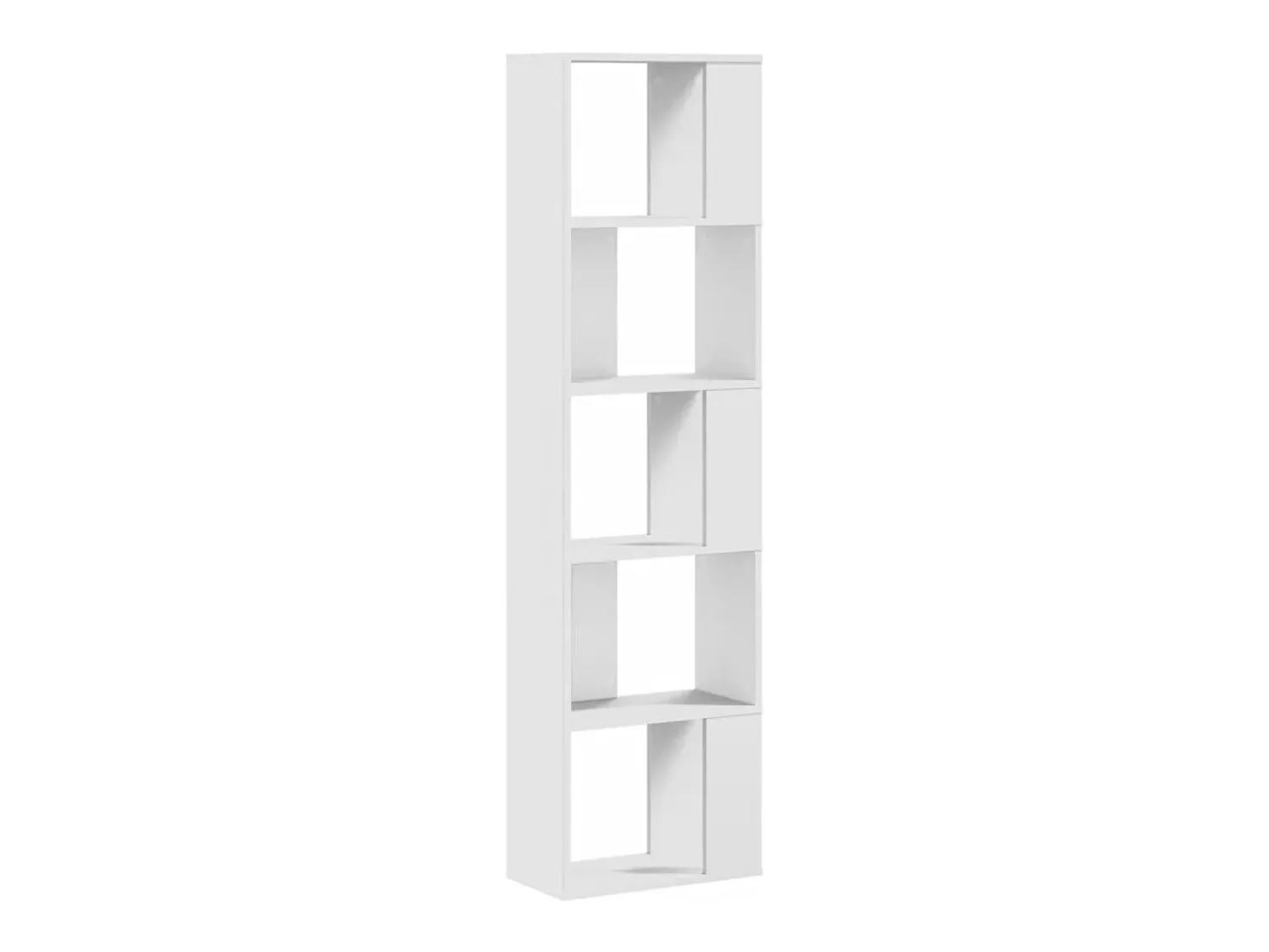 Hot Estante com 5 prateleiras derivados de madeira PT629232 Branco