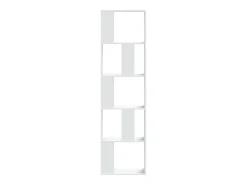 Hot Estante com 5 prateleiras derivados de madeira PT629232 Branco