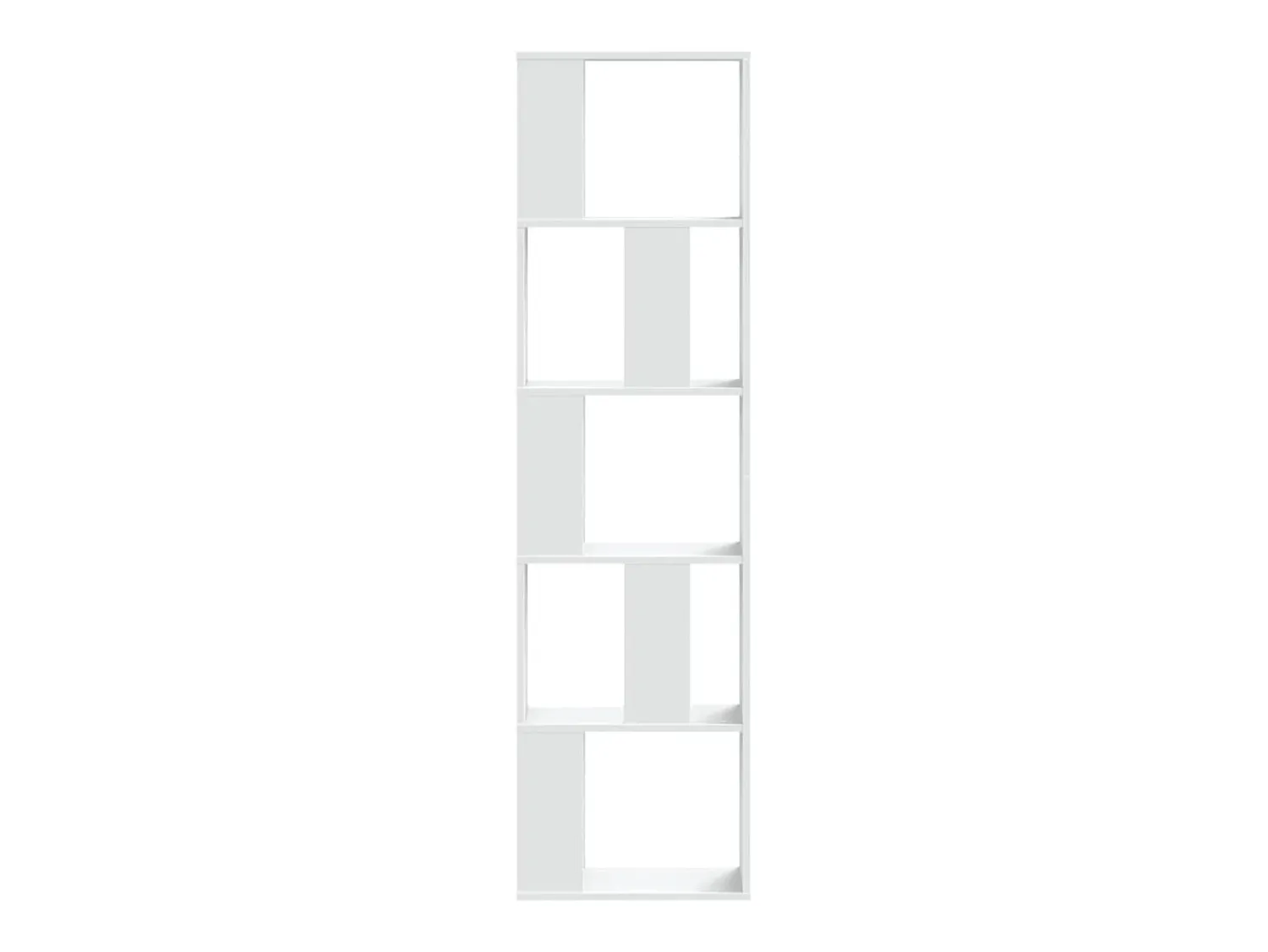 Hot Estante com 5 prateleiras derivados de madeira PT629232 Branco