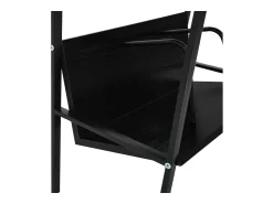 Clearance vidaxl Estante com 2 prateleiras derivados de madeira Preto