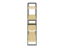 vidaxl Estante com 4 prateleiras 100x30x140 cm pinho maciço^ Vitrina