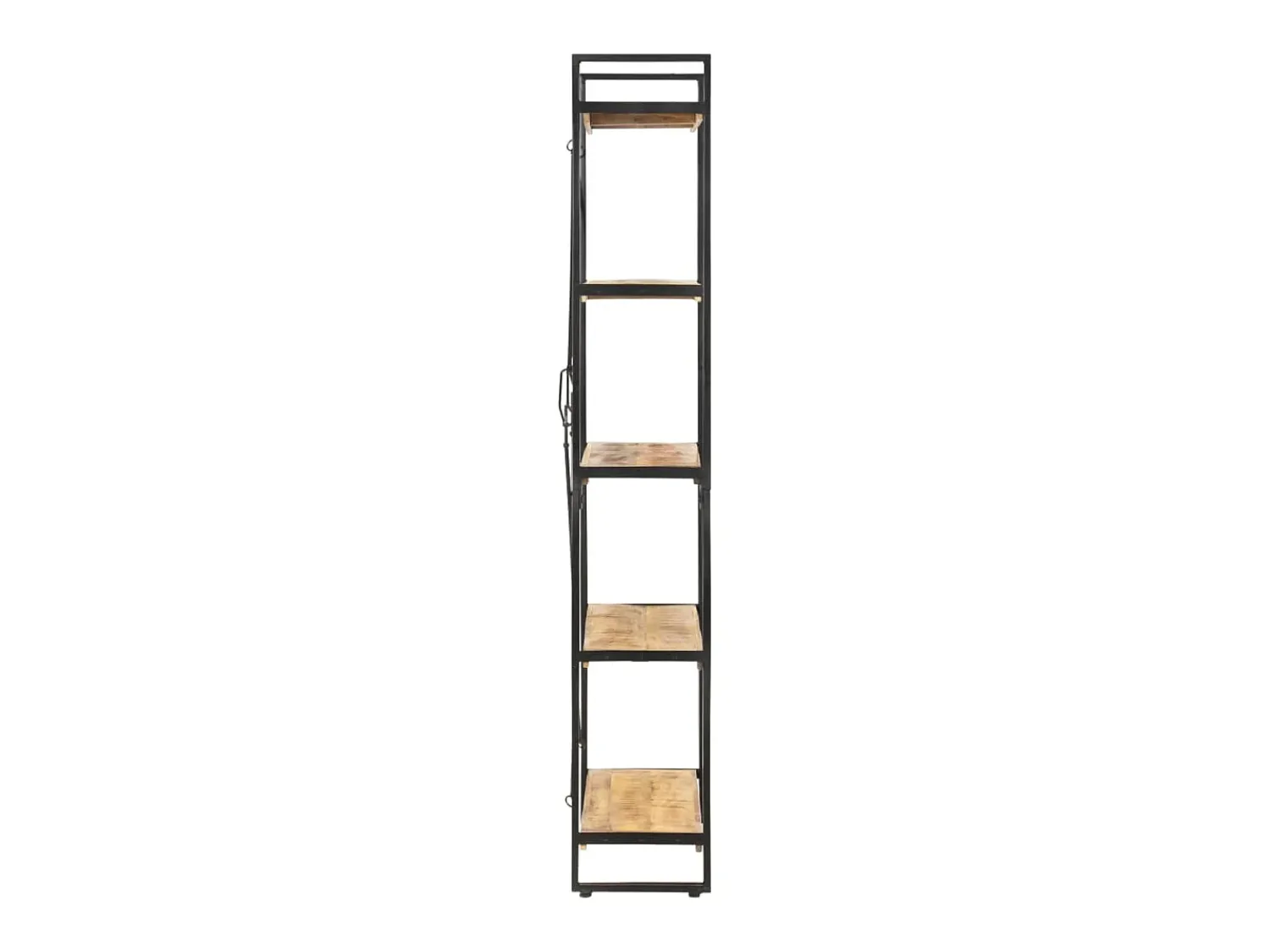 Discount Estante com 5 prateleiras 90x30x180cm madeira mangueira maciça PT852820 Castanho