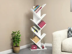 Biblioteca|Vente-unique Estante com 7 prateleiras - Cor: Branca - ASINALI Branco