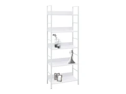 Clearance Estante com 5 prateleiras derivados de madeira PT892108 Branco