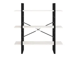 Sale vidaxl Estante com 3 prateleiras 100x30x105 cm pinho maciço Branco