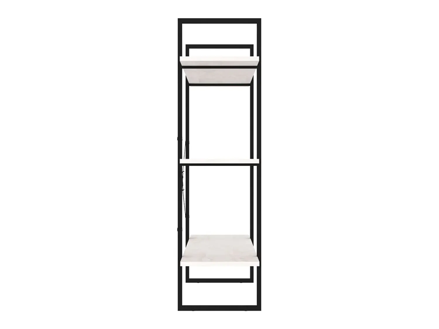 Sale vidaxl Estante com 3 prateleiras 100x30x105 cm pinho maciço Branco