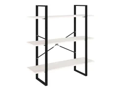 Sale vidaxl Estante com 3 prateleiras 100x30x105 cm pinho maciço Branco