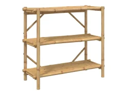 Sale vidaxl Estante com 3 prateleiras 100x40x90 cm bambu Castanho