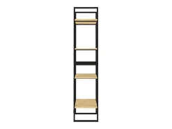 Vitrina|vidaxl Estante com 4 prateleiras 60x30x140 cm pinho maciço Castanho