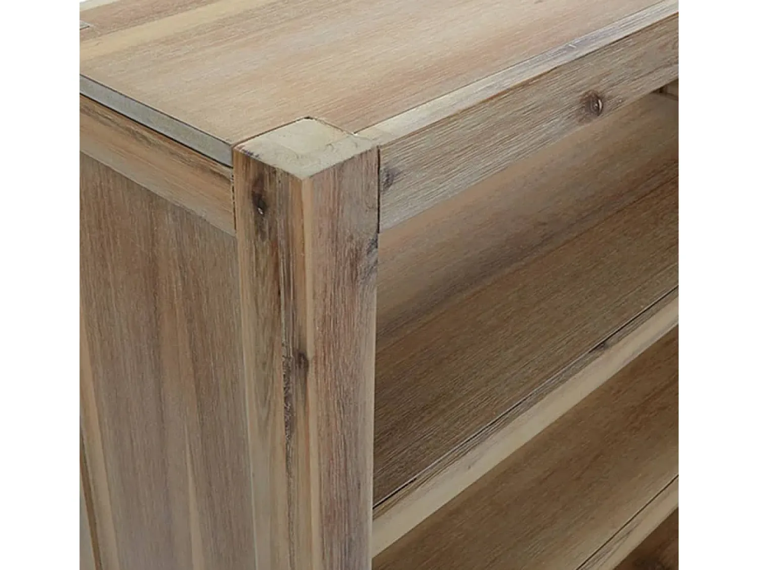 Vitrina|vidaxl Estante com 7 prateleiras 80x30x200 cm madeira de acácia maciça Castanho