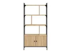 Sale vidaxl Estante com portas em carvalho Sonoma 76,5x30x154,5 cm, madeira engenheirada Natural claro