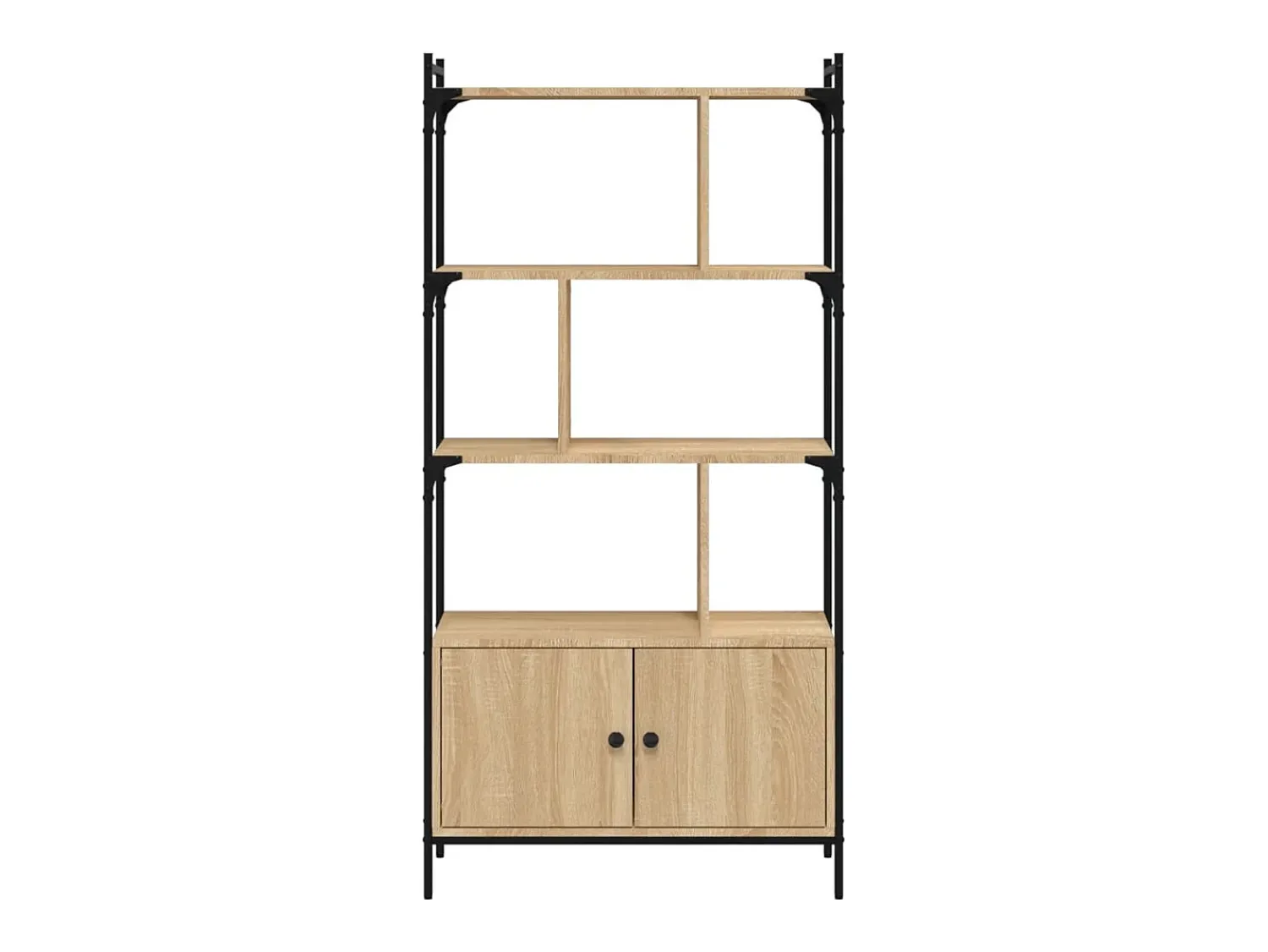 Sale vidaxl Estante com portas em carvalho Sonoma 76,5x30x154,5 cm, madeira engenheirada Natural claro