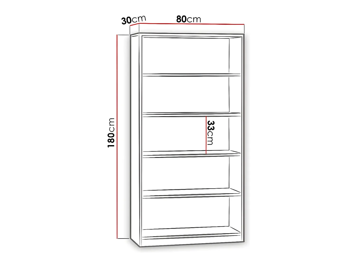 Estante Comfivo 165, Aberto, Placa de aglomerado laminado, 18x8x3cm^ Prateleira