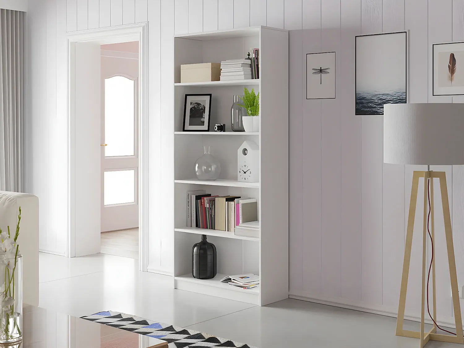 Estante Comfivo 165, Aberto, Placa de aglomerado laminado, 18x8x3cm^ Prateleira