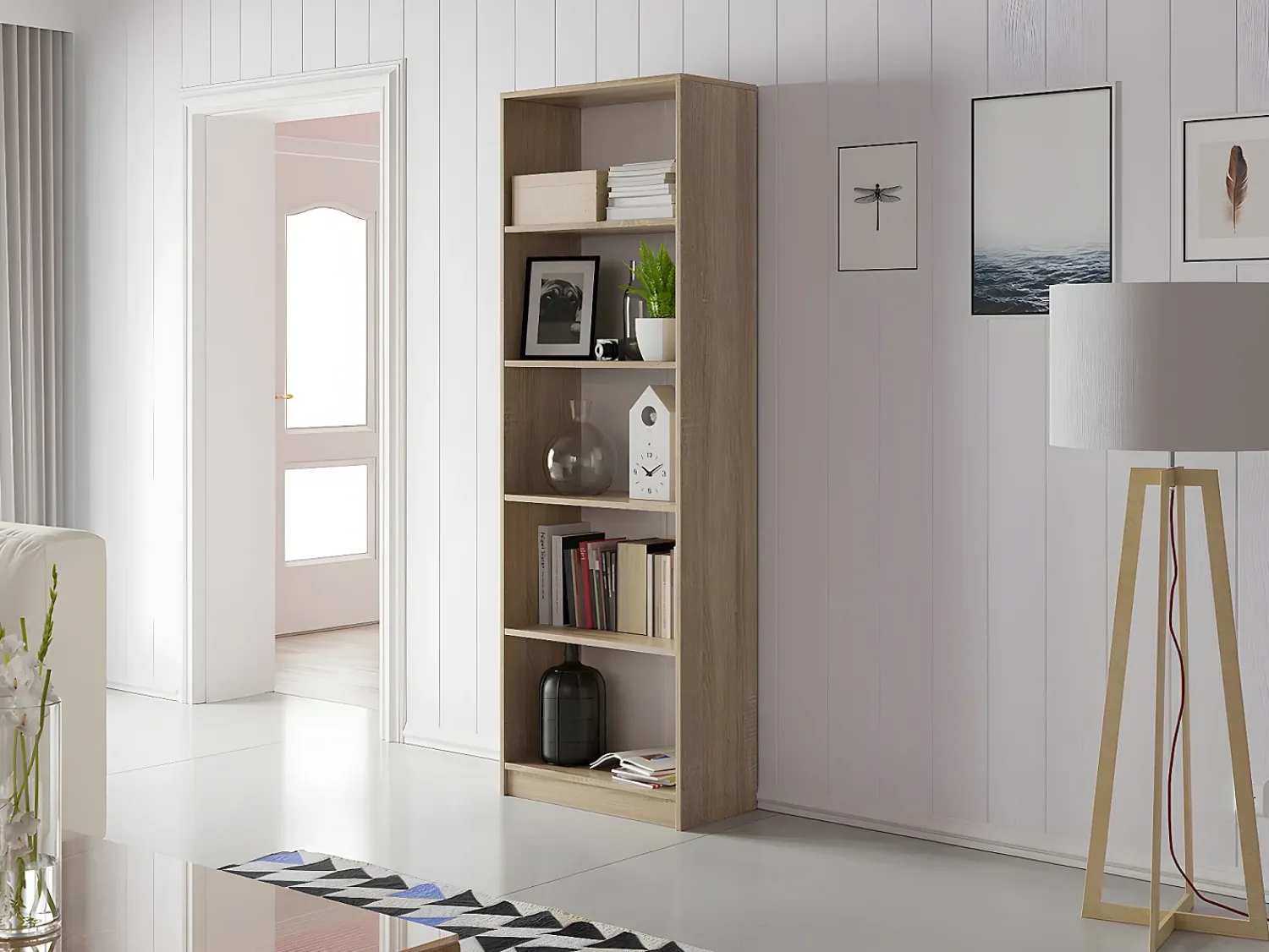 Prateleira| Estante Comfivo 164, Aberto, Placa de aglomerado laminado, 18x6x3cm Castanho