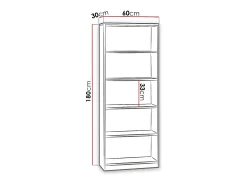 Prateleira| Estante Comfivo 164, Aberto, Placa de aglomerado laminado, 18x6x3cm Castanho